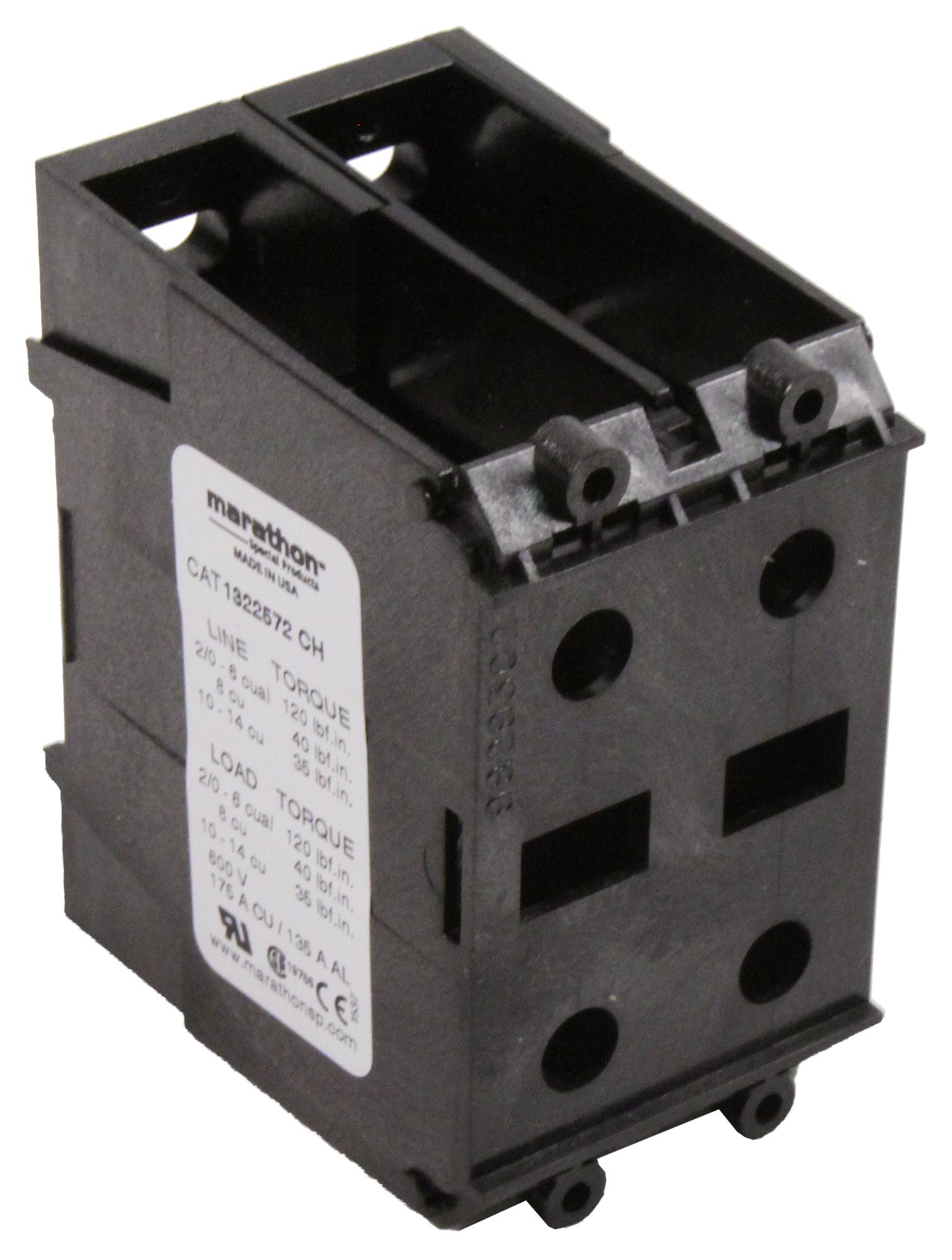 Marathon Special Products 1322572Ch Tb, Power Distribution, 2Pole, 00Awg