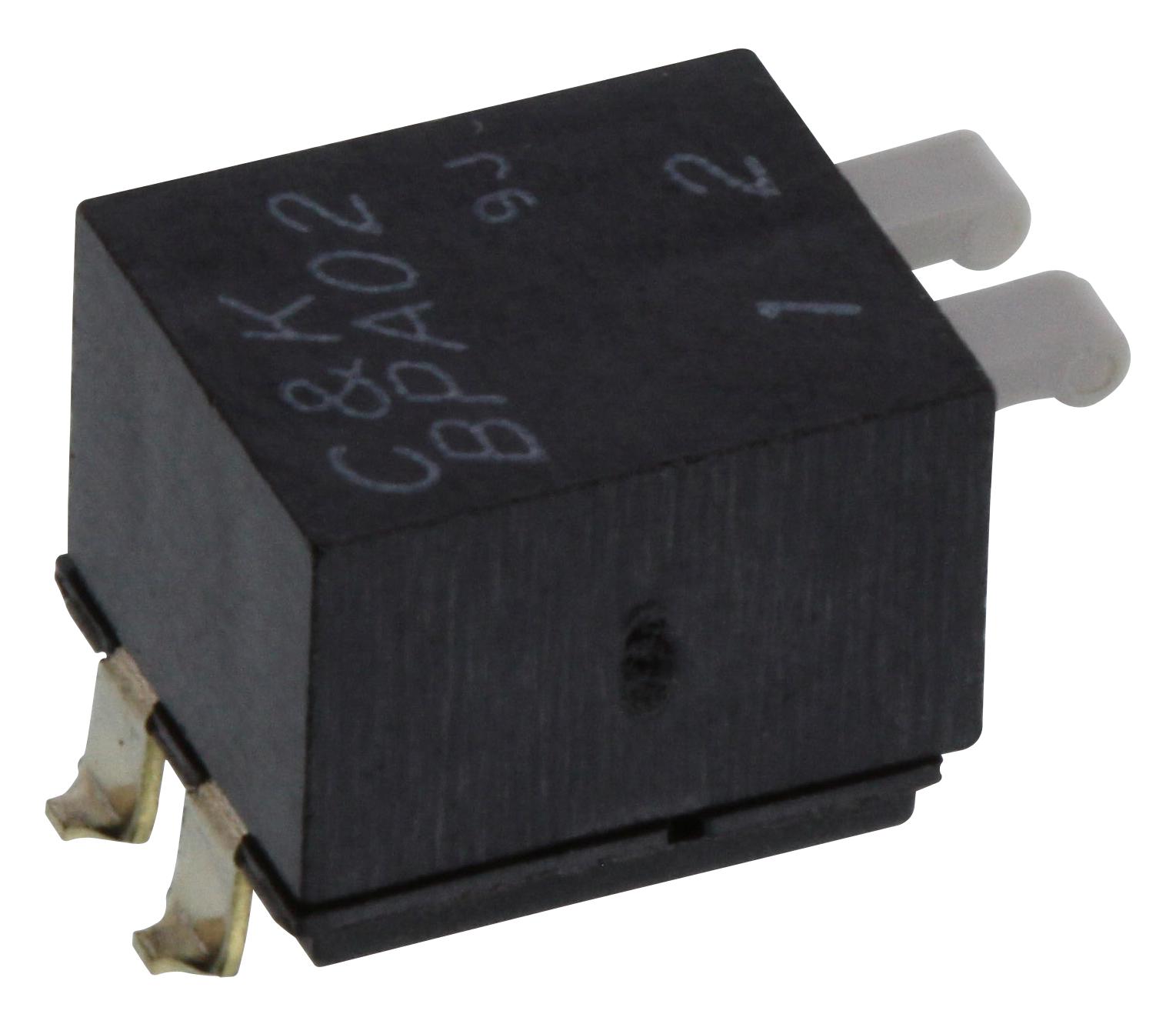 C&k Components Bpa02Sbr Dip Switch, Spst, 0.1A, 5Vdc, 2Pos, Smd