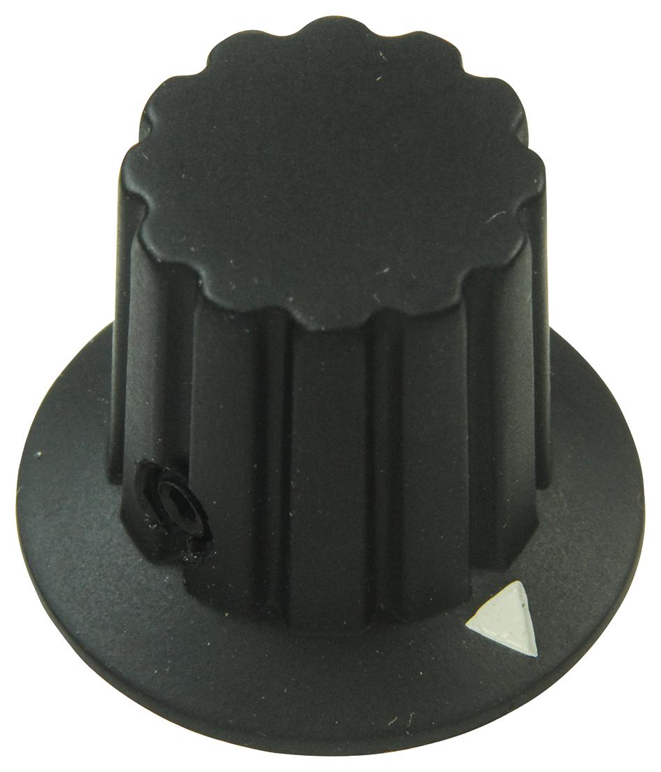 Ehc (Electronic Hardware) 407D2B Round Skirted Knob W/ Arrow Ind, 6.35mm