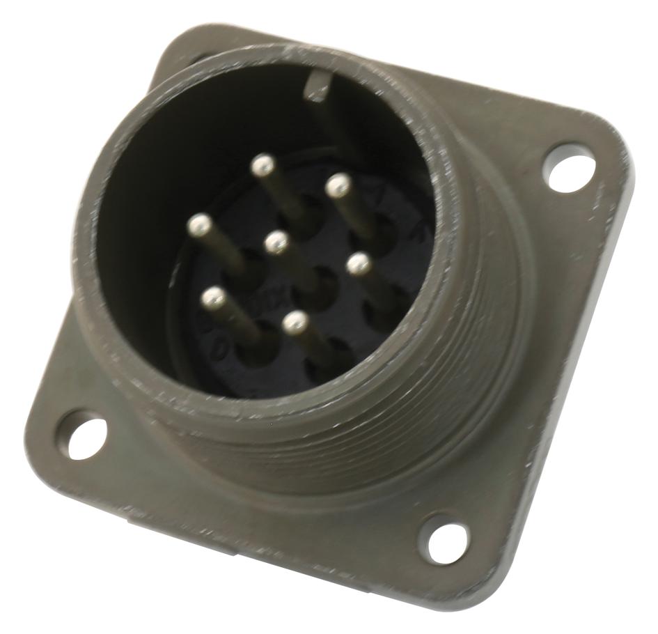 Amphenol Industrial Ms3102E16S-1P. Circular Connector, Receptacle, Size 16S, 7 Position, Box