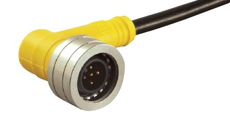 Molex 1200790238 Sensor Cord, 5P, M12 Plug-Pigtail, 4M