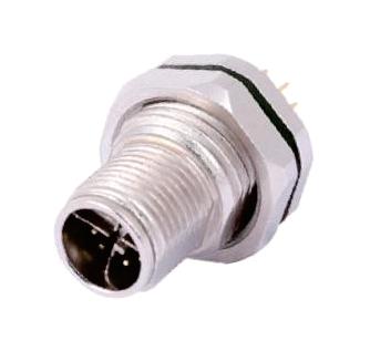 Amphenol Industrial Hdm12Rm08Astc Circular Connector, Plug, 8Pos, Jam Nut