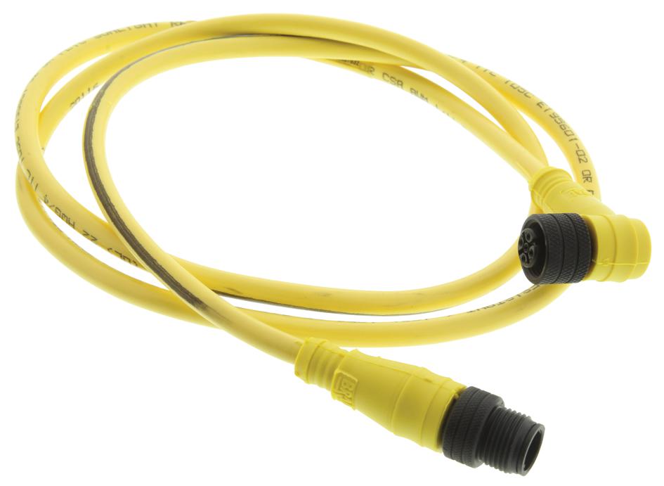 Molex 1200660376. Sensor Cord, M12 Ra 4P Plug-Plug, 1M