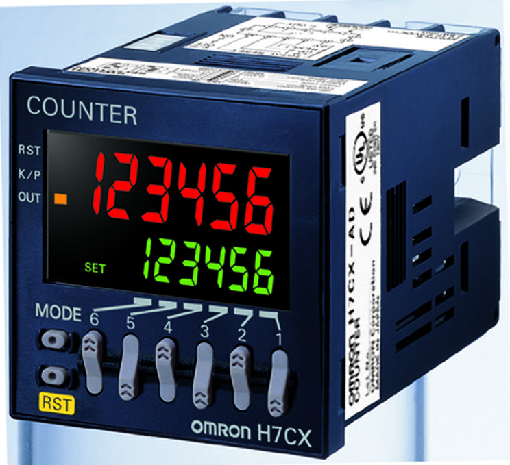 Omron Industrial Automation H7Cx Ad-N Dc12-24 Multifunction Counter, 6-Digit, 12-24Vdc