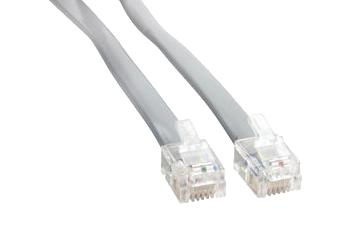 Amphenol Cables On Demand Mp-5Frj12Stws-007 Enet Cable, Rj12 Plug-Plug, 7Ft