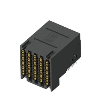 Samtec Ebtf-4-10-2.0-S-Ra-1 Connector, Backplane, R/a Rcpt, 80Pos, 2mm