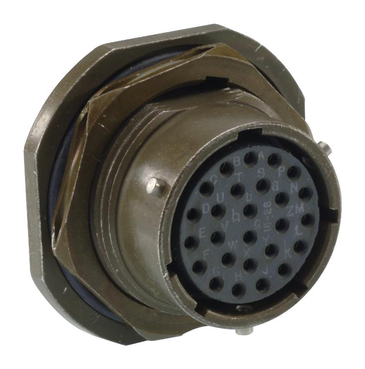 ITT Cannon Ms3114E12-10S Mil Spec Circular Connector, Rcpt, 10P, 12-10