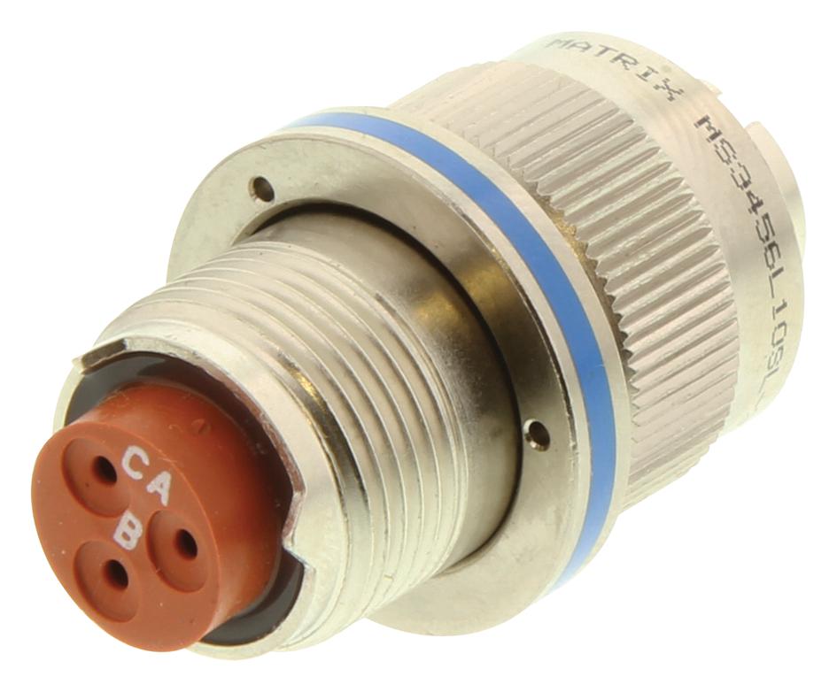 Amphenol Aerospace Ms3456L10Sl-3S(Lc) Circular Housing, Plug, 10Sl-3, Cable, Alum