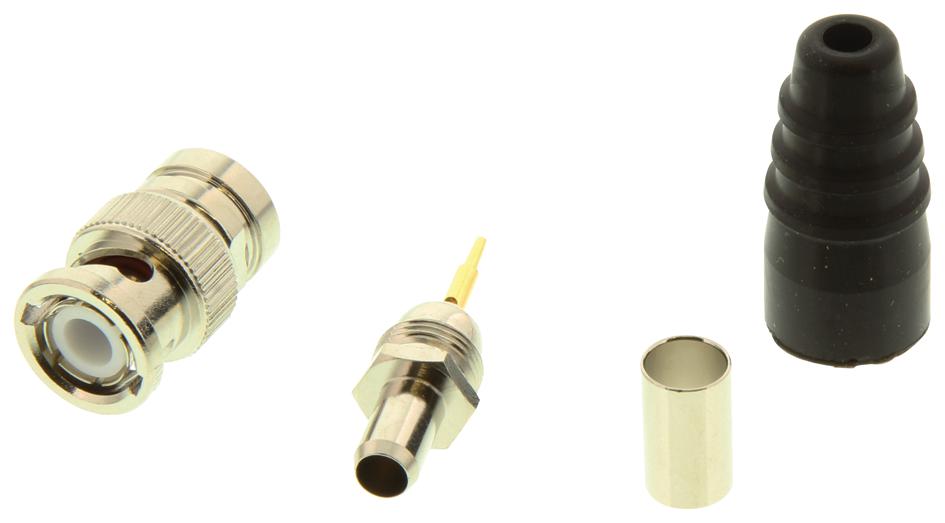 Amphenol RF 31-359 Rf/coaxial Bnc Plug Str 50 Ohm Crimp/sldr