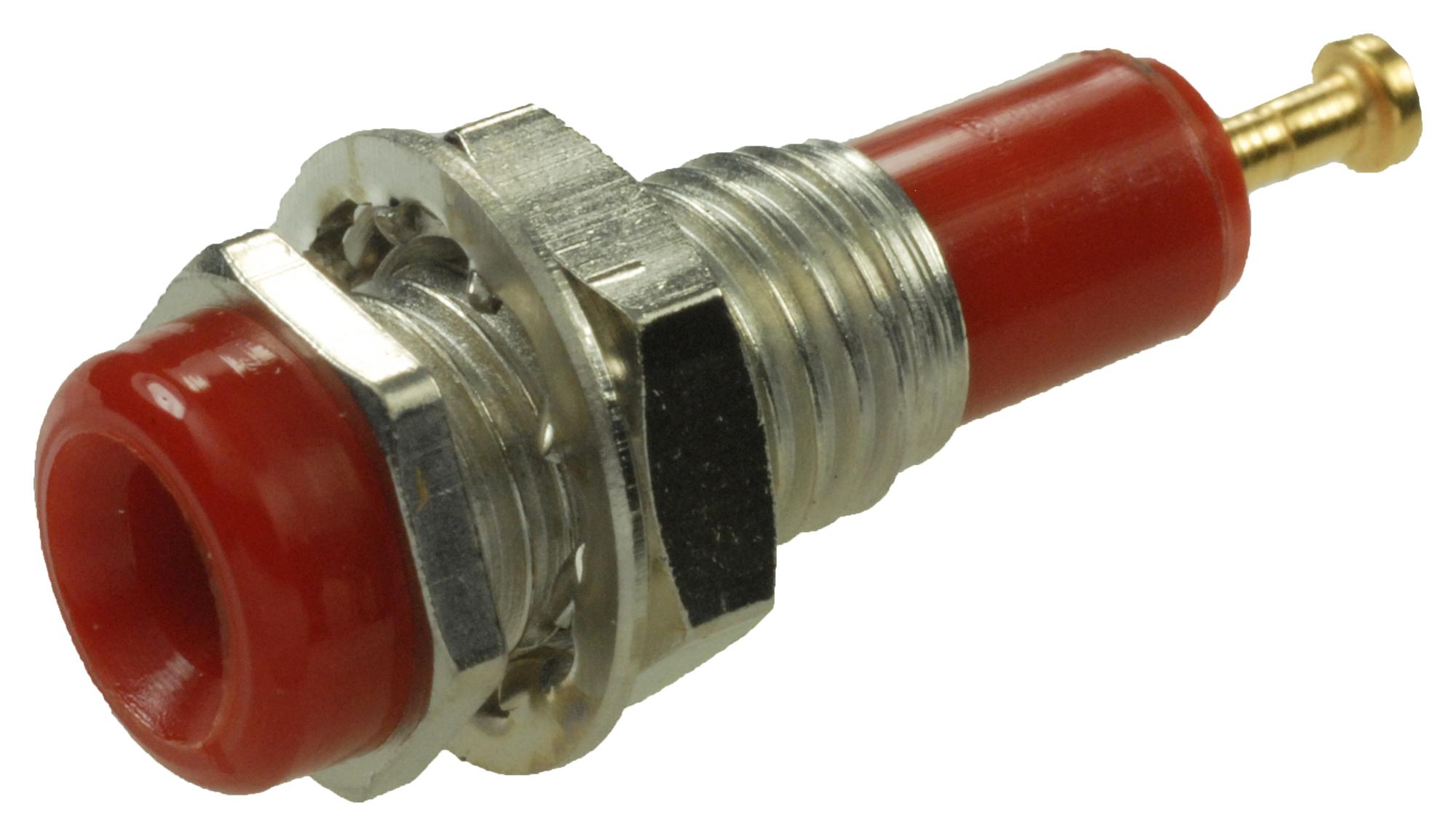 Johnson Cinch Connectivity 105-0202-200 Tip Jack, 5700V, 10A, Red