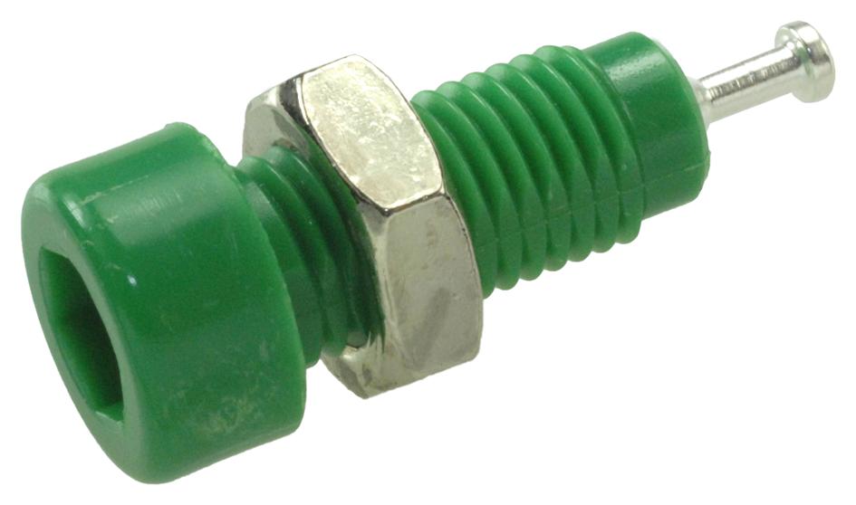 Johnson Cinch Connectivity 105-0604-001 Tip Jack, 5700V, 10A, Green