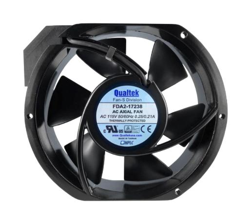 Qualtek Electronics Fda2-17238Nbht4F Ac Axial Fan, 172mm, 240Cfm, 59Dba