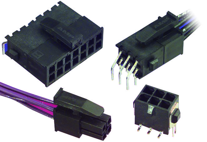 Amp Connectors / Te Connectivity 2-1445096-4 Plug & Socket Connector, Plug, 4 Position, 3mm