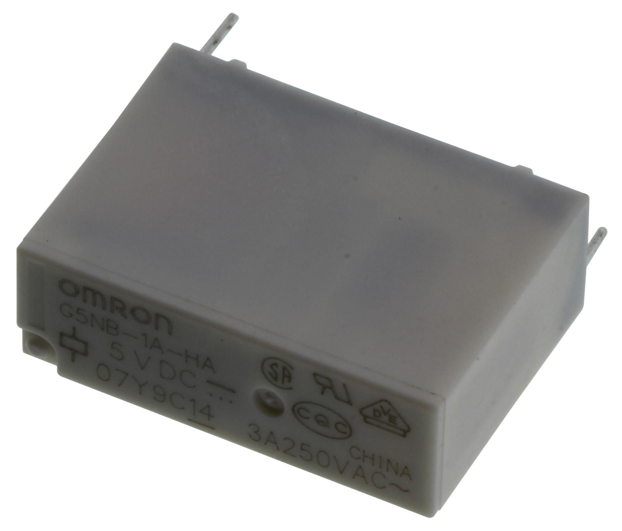 Omron Electronic Components G5Nb-1A-Ha Dc5 Power Relay, Spst-No, 5Vdc, 3A, Tht