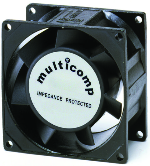 Multicomp Mc19700 Axial Fan, 80mm X 80mm X 38mm, 115Vac, 130Ma