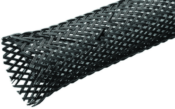 Pro Power 8465-0234 Sleeving, Expandable, Pet, 1.5, Black, 50Ft