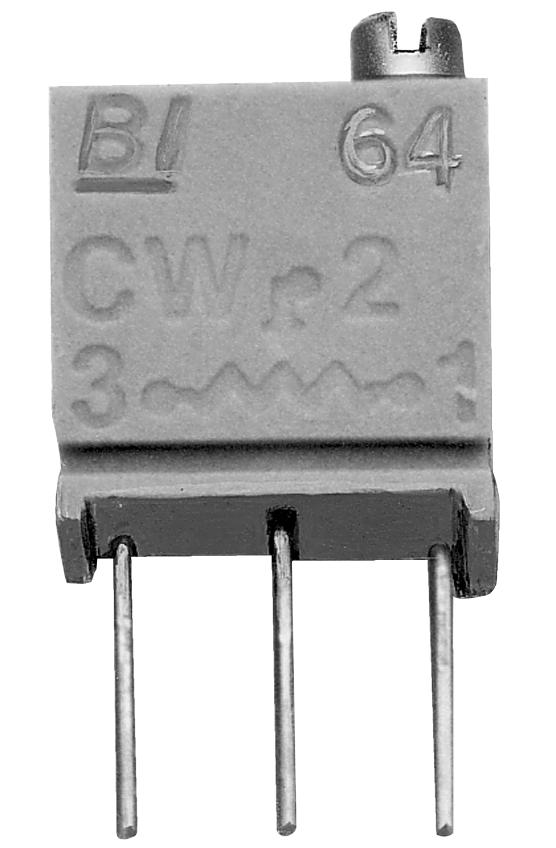 Tt Electronics/bi Technologies 64Wr5Klf Trimmer Potentiometer, 5Kohm 12Turn Through Hole