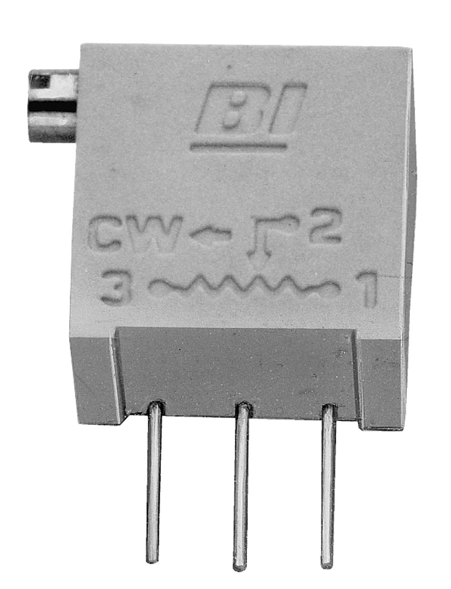 Tt Electronics/bi Technologies 68Wr2Klf Trimmer Potentiometer, 2Kohm 20Turn Through Hole