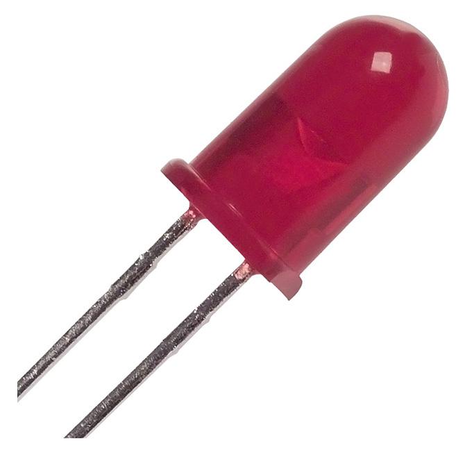 And Optoelectronics And155Crp Led, Red, T-1 3/4 (5mm), 1.25Cd, 643Nm