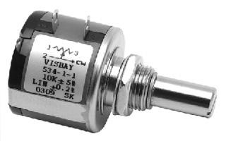 Vishay 533B1103Jc Wirewound Potentiometer, 10Kohm, 5%, 1W