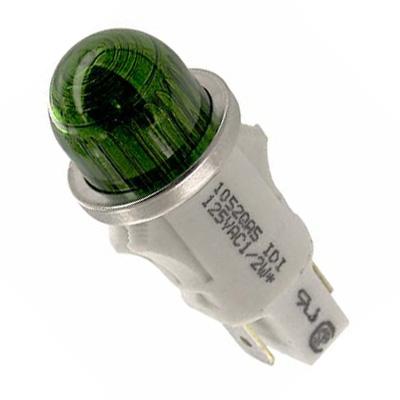 VCC (Visual Communications Company) 1052Qa5. Lamp, Indicator, Neon, Green, 125V