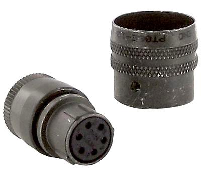 Amphenol Industrial Pt06E-10-6S Circular Connector Plug, Size 10, 6 Position, Cable