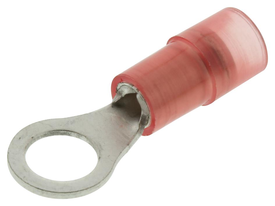 Hoffman Products Fnd2216-5 Terminal, Ring Tongue, #10, Crimp, Red