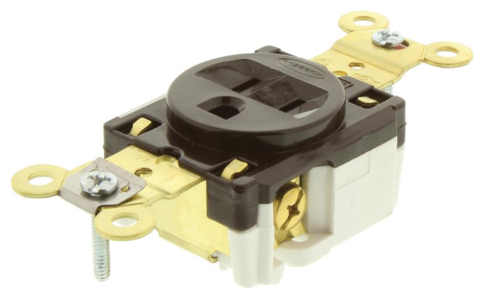 Hubbell Wiring Devices Hbl5261 Connector, Ac Power, Plug, 15A, 125V