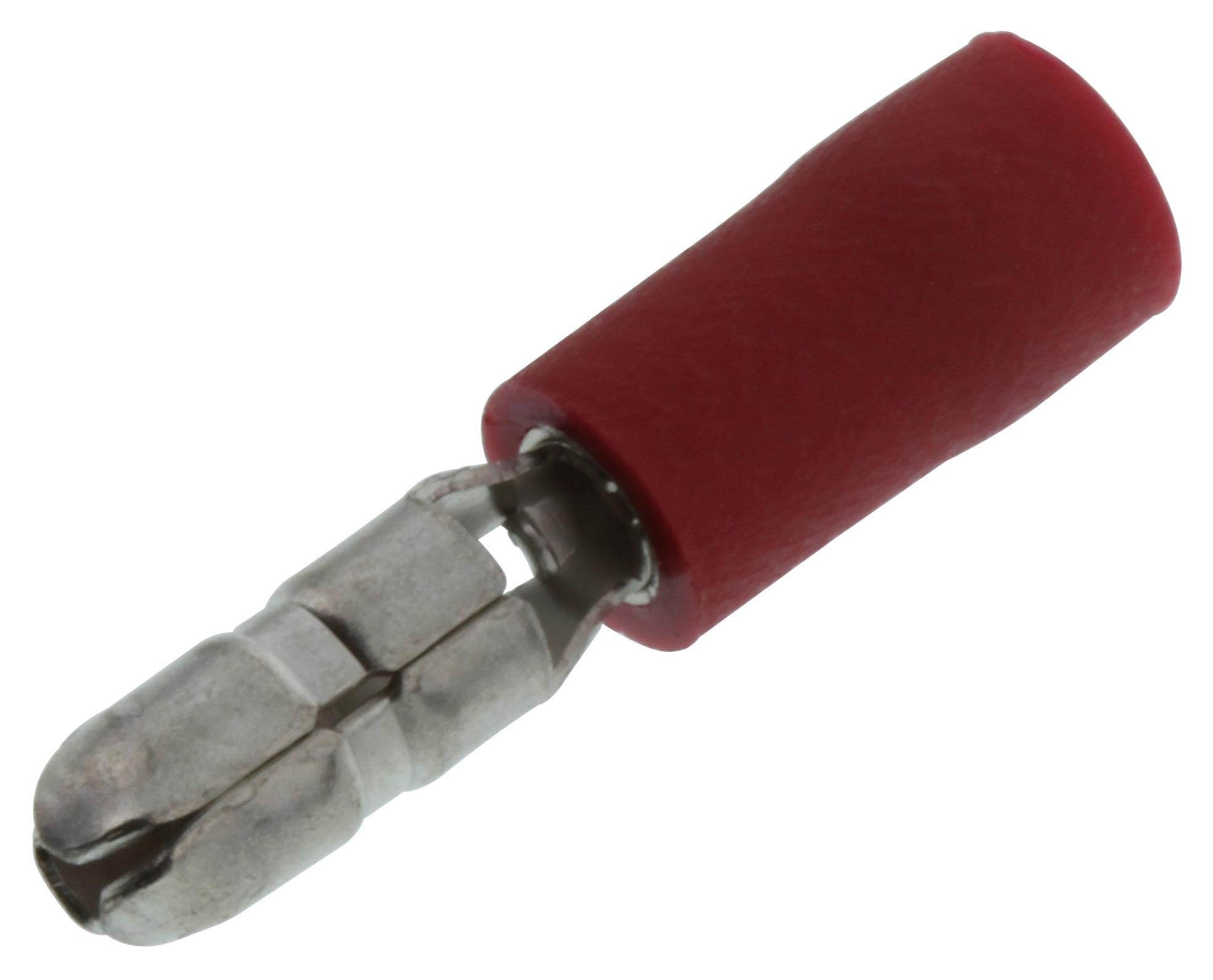 Hoffman Products Fvdgm2216T-5 Terminal, Male Bullet, Crimp, Red