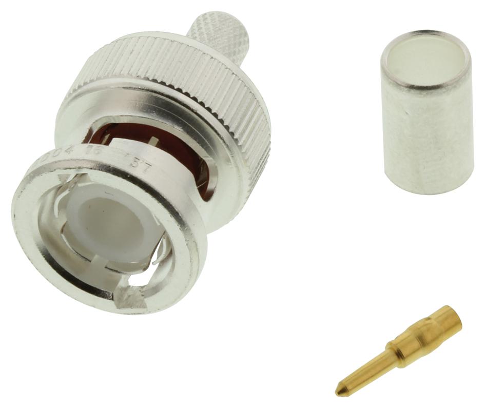 Amp Connectors / Te Connectivity 2-331350-1 Rf/coaxial, Bnc Plug, Straight, 50 Ohm, Crimp