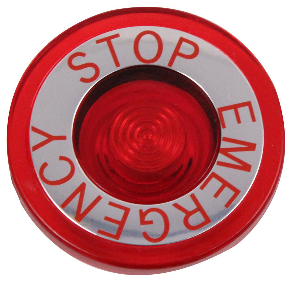 Eaton Cutler Hammer 10250Tc53 Lens, Red, 40mm, Emergency Stop