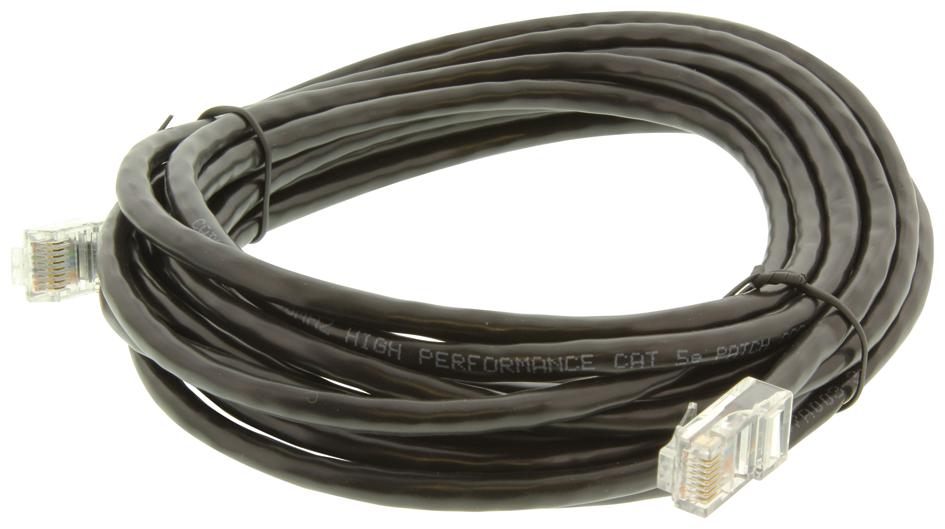 Multicomp Pro Mc1937 Cable Assembly, Cat5E Patch, Rj45 Plug, 15Ft, Black