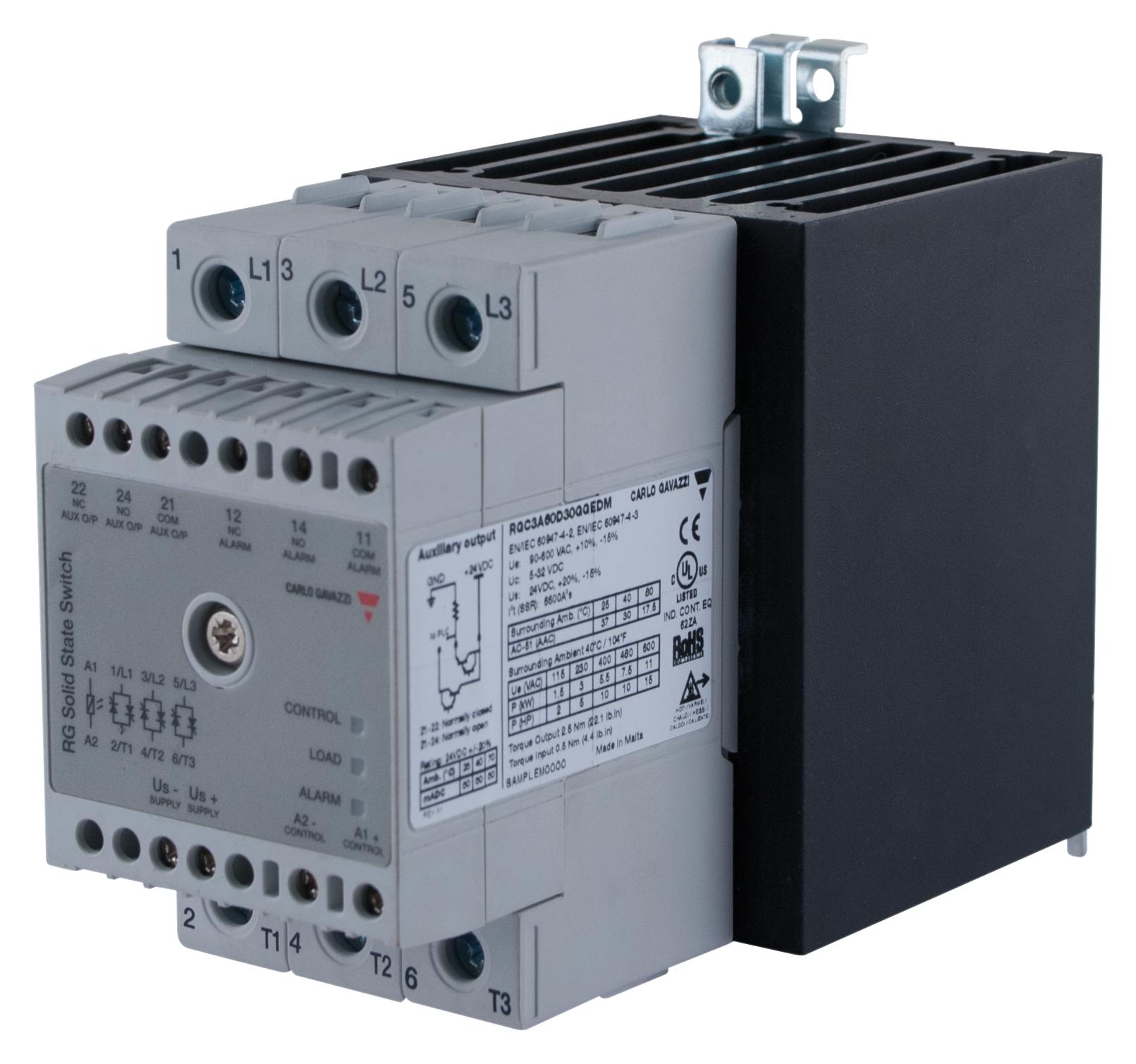 Carlo Gavazzi Rgc2A60D40Ggedm Solid State Contactor, 40A, 5 To 32Vdc