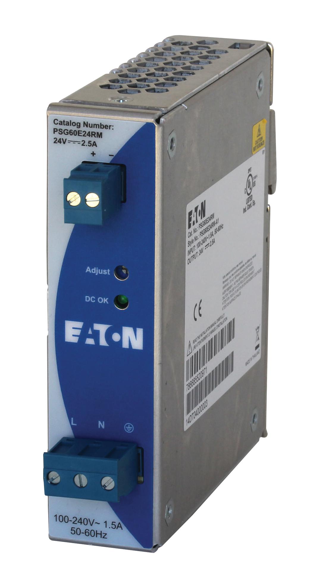 Eaton Psg60E24Rm Power Supply, Ac-Dc, 24V, 2.5A