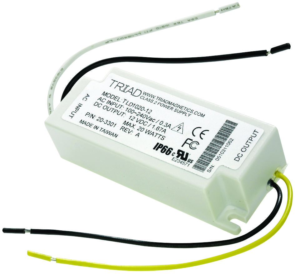 Triad Magnetics Tld1020-24 Led Driver, Ac-Dc, Cv, 24V, 40W