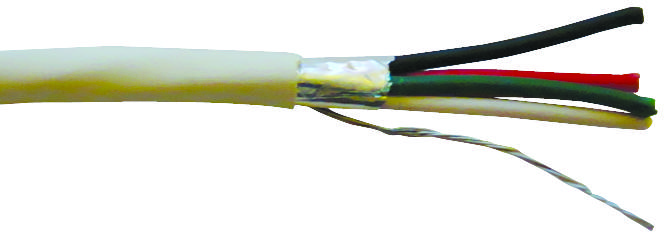 Belden 6302Fe 877U500 Shielded Multiconductor Cable, 4 Conduct