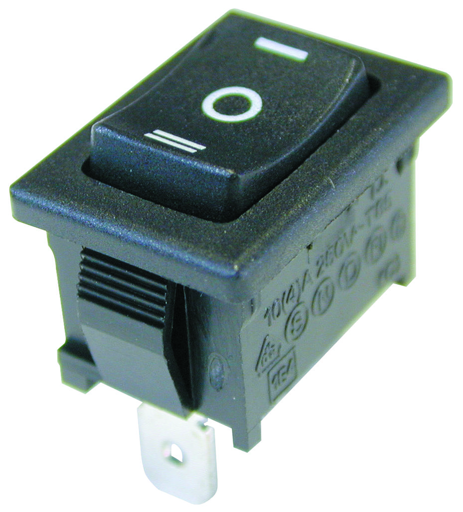 Zf Srb24A2Hbbnn Switch, Rocker, Spdt, 10A, 250V, Black