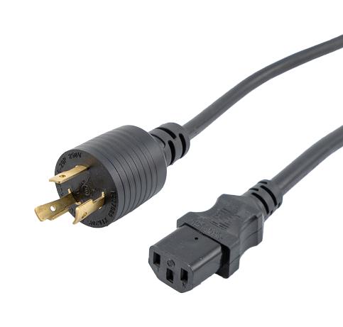 L-Com Ppa00017-8Ft Cord, Iec C13 To Nema L6-20P, 8Ft, 15A