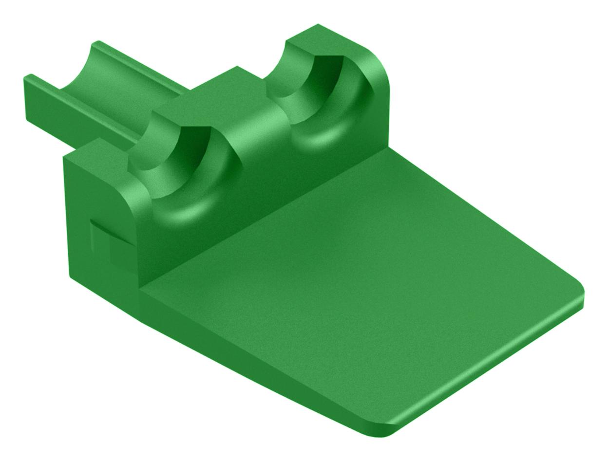 Amphenol Sine/tuchel Awp-2Pc Wedgelock, Green, Thermoplastic, 2Pos