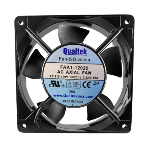 Qualtek Electronics Faa1-12025Nbmt31 Ac Axial Fan, 120mm, 71Cfm, 44.1Dba