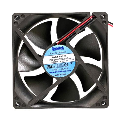 Qualtek Electronics Fad1-09225Cbhw11 Dc Axial Fan, 92mm, 56.069Cfm, 37.5Dba