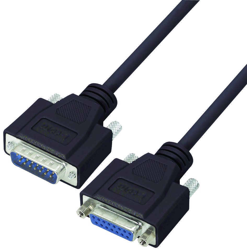 L-Com Csmnb15Mf-25. Computer Cable, Serial, 25Ft, Black