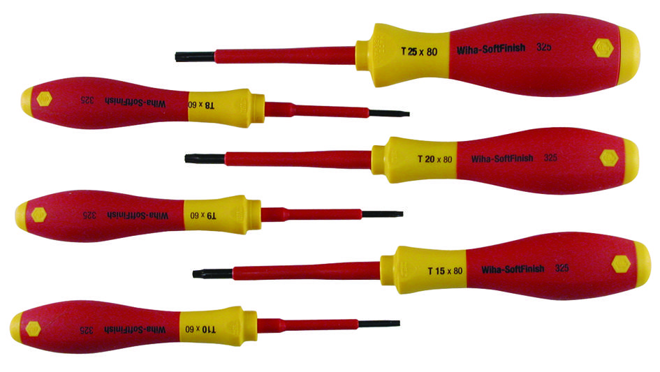 Wiha 32590 6 Piece Insulated Torx Screwdriver Set