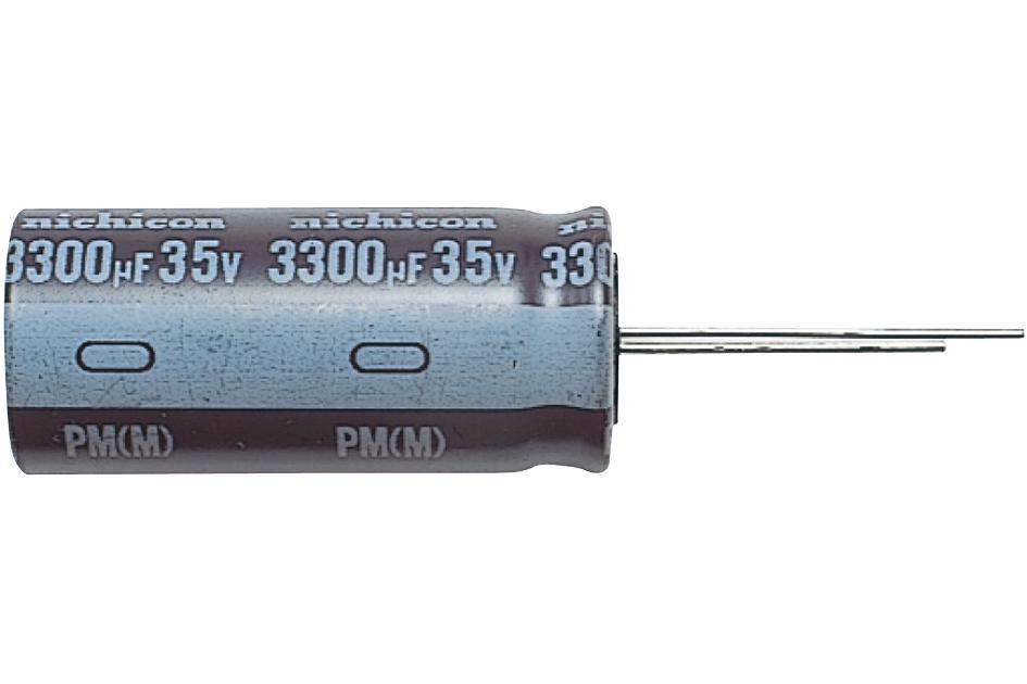 NIchicon Upm1C331Mpd1Td Aluminum Electrolytic Capacitor, 330Uf, 16V, 20%, Radial