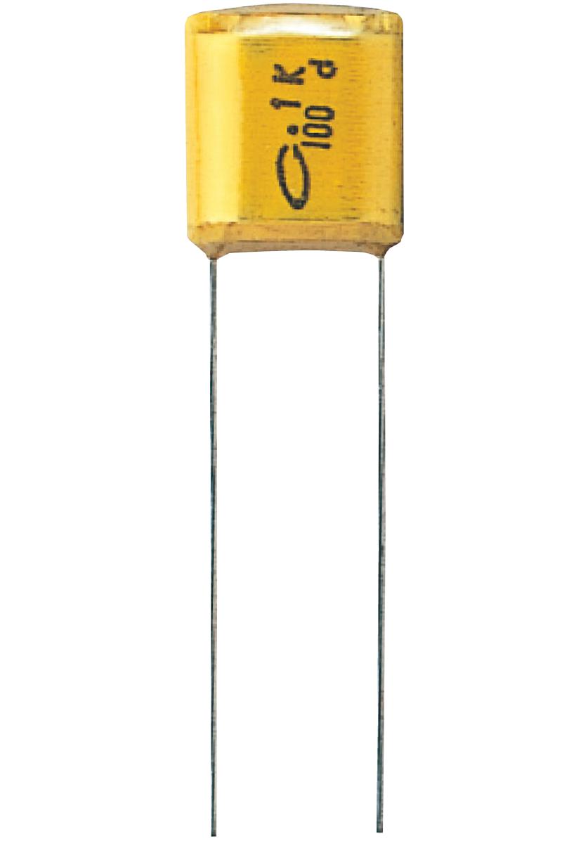 NIchicon Qyx2A104Ktp Capacitor Polyester Film 0.1Uf, 100V, 10