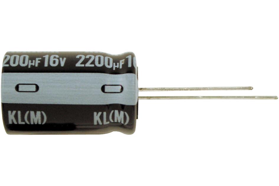 NIchicon Ukl1E101Kpdanatd Aluminum Electrolytic Capacitor, 100Uf, 25V, 10%, Radial