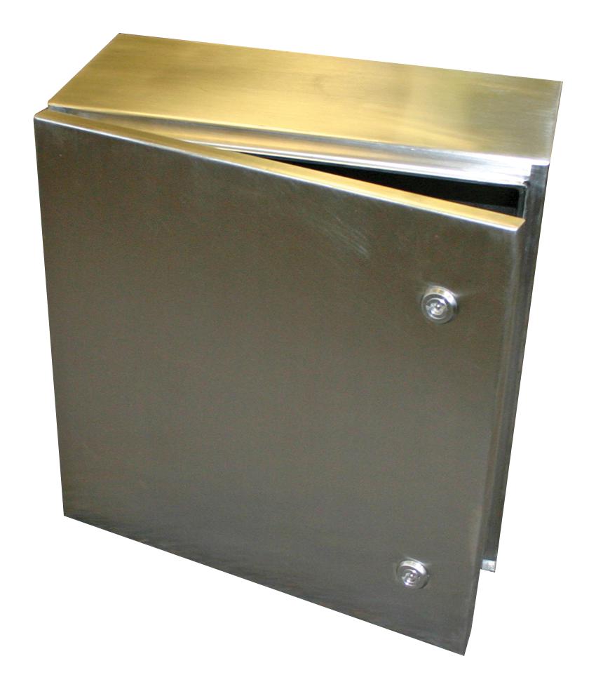 Bud Industries Snb-3737-Ss Enclosure, Wall Mount, Stainless Steel, Unfinished