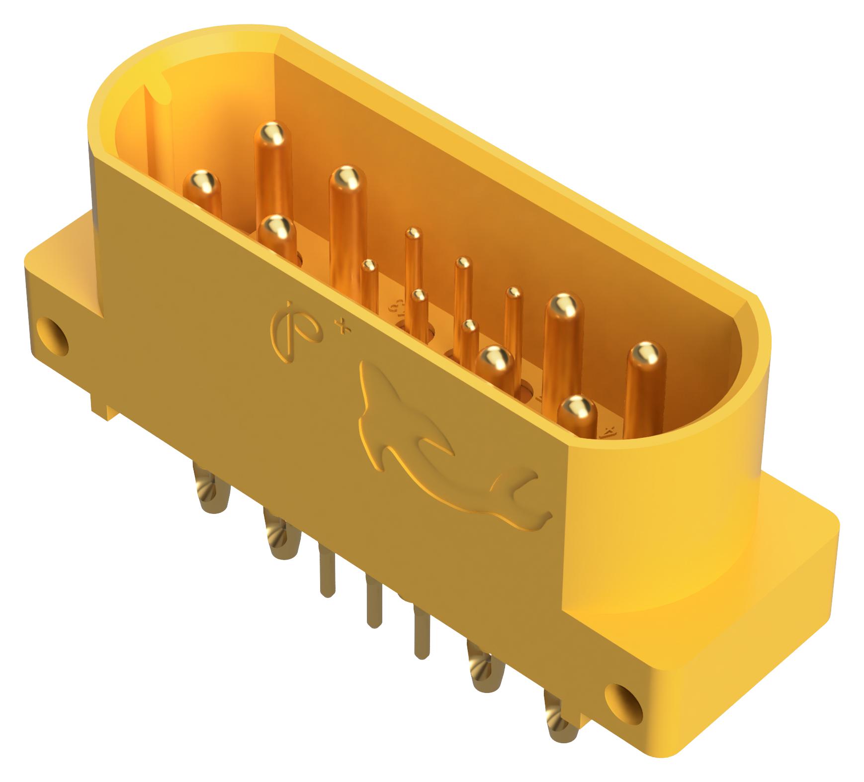 Positronic Gfsh89M93H/aa Rect Pwr Connector, Plug, 17Pos, Press Fit