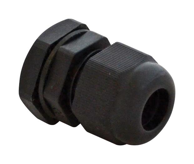 Bud Industries Ipg-22211 Cable Gland, Nylon, 9.9mm, Black