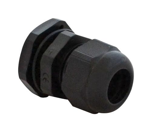 Bud Industries Ipg-22216 Cable Gland, Nylon, 14mm, Black